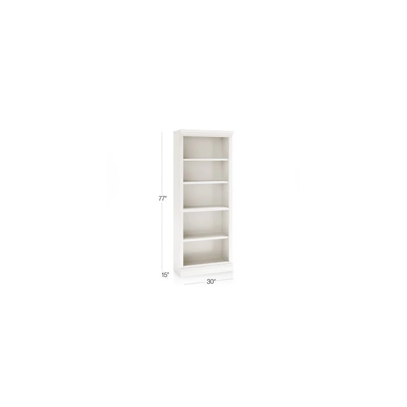 Cameo Dama Open Bookcase with Middle Crown