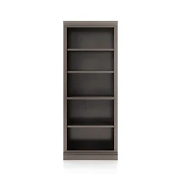 Cameo Grigio Open Bookcase with Middle Crown