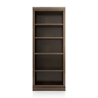 Cameo Pinot Lancaster Open Bookcase with Middle Crown