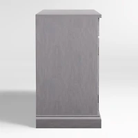 Cameo 62" Dove Grey Storage Media Console with Glass Doors