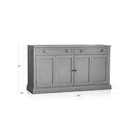 Cameo 62" Grey Modular Storage Media Console