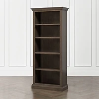 Cameo Pinot Lancaster Open Bookcase with Full Crown