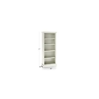 Cameo Vamelie Open Bookcase with Full Crown