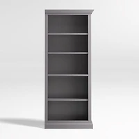 Cameo Dove Grey Open Bookcase with Right Crown