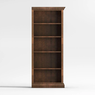 Cameo Nero Noce Open Bookcase with Right Crown