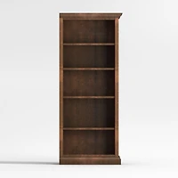 Cameo Nero Noce Open Bookcase with Right Crown