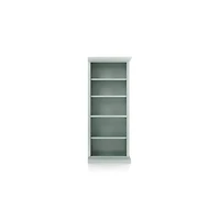 Cameo Blue Grey Open Bookcase with Right Crown
