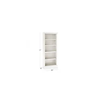 Cameo Dama Open Bookcase with Right Crown