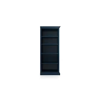 Cameo Indigo Open Bookcase with Right Crown