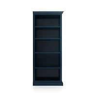Cameo Indigo Open Bookcase with Right Crown