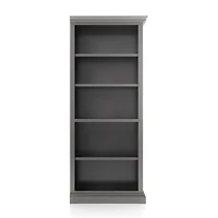 Cameo Grigio Open Bookcase with Right Crown