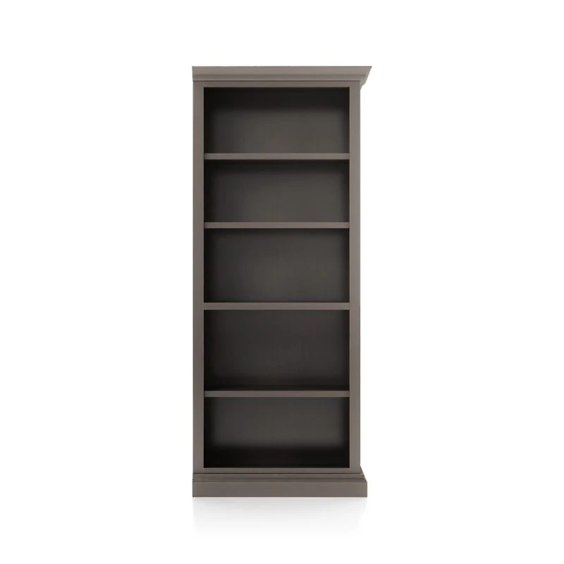 Cameo Grigio Open Bookcase with Right Crown