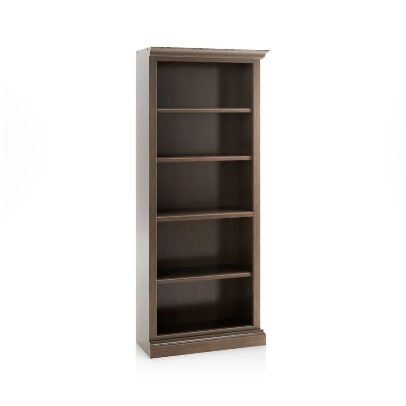 Cameo Pinot Lancaster Open Bookcase with Right Crown