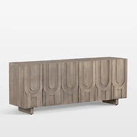 Camila 72" Aged Grey Wood Storage Media Console
