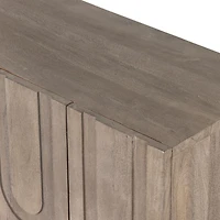 Camila 72" Aged Grey Wood Storage Media Console