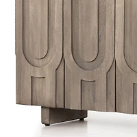 Camila 72" Aged Grey Wood Storage Media Console