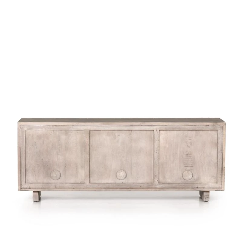 Camila 72" Aged Grey Wood Storage Media Console