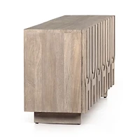 Camila 72" Aged Grey Wood Storage Media Console