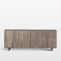 Camila 72" Aged Grey Wood Storage Media Console