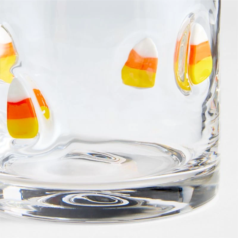 Candy Corn Icon 15-Oz. Double Old-Fashioned Glass