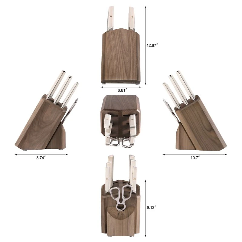 Cangshan ® Everest White 8-Piece Knife Block Set