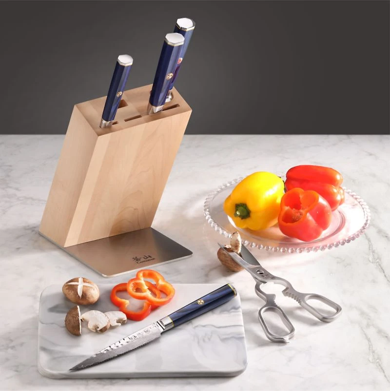 Cangshan ® Kita Blue 6-Piece HUA Knife Block Set
