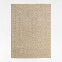 Cannes Wool Traditional Hand-Knotted Beige Area Rug 6'x9'