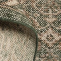Cannes Wool Traditional Hand-Knotted Green Area Rug 10'x14'