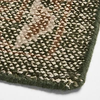 Cannes Wool Traditional Hand-Knotted Green Area Rug 10'x14'