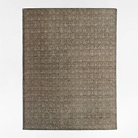 Cannes Wool Traditional Hand-Knotted Green Area Rug 10'x14'