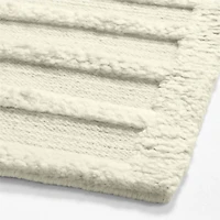 Cannet Wool Shag Sand Beige Area Rug 6'x9'