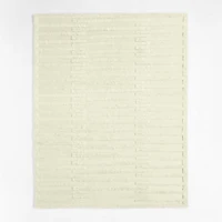 Cannet Wool Shag Sand Beige Area Rug 6'x9'