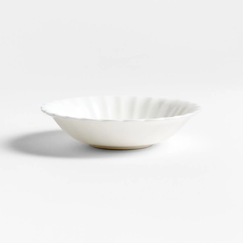 Capella White Bone China Small Bowls, Set of 8