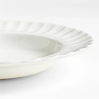 Capella White Bone China Low Bowl