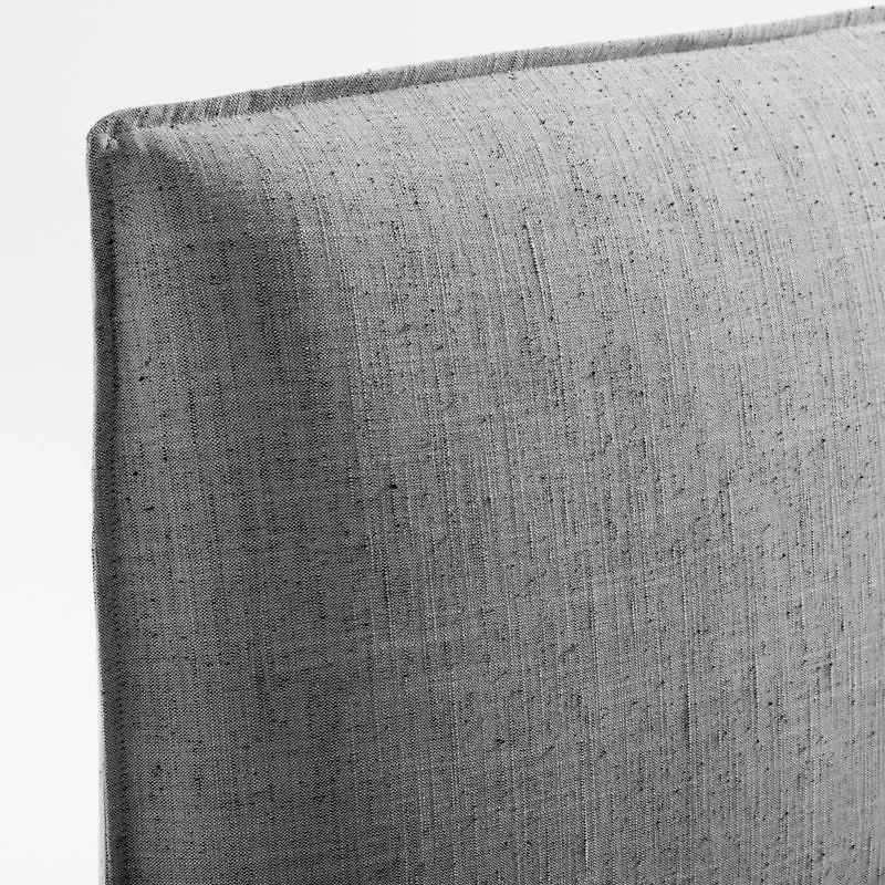 Capri Charcoal Grey Slipcovered Queen Bed