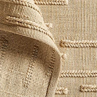 Capri Performance Indoor/Outdoor Sand Brown Area Rug 6'x9'