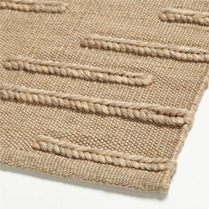 Capri Performance Indoor/Outdoor Sand Brown Area Rug 6'x9'