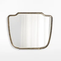 Capriano Antique Bronze Metal Mantel Wall Mirror 50"x41"