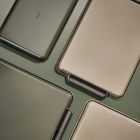 Caraway ® Ceramic Non-Stick Baking Sheet Duo Olive Green with Gunmetal Hardware