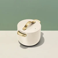 Caraway Cookware Plus Cream and Gold 2-Qt. Petite Cooker