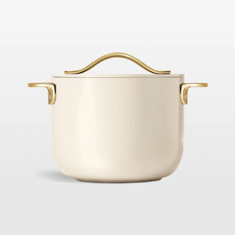 Caraway Cookware Plus 8-Piece Cream and Gold Set