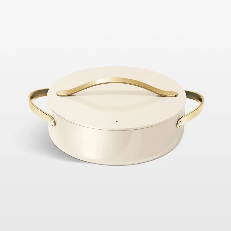 Caraway Cookware Plus 8-Piece Cream and Gold Set