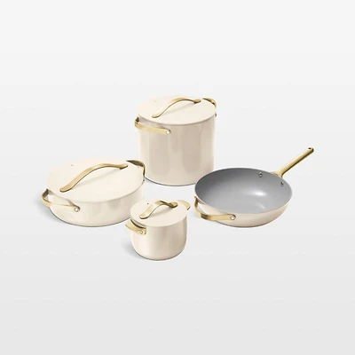 Caraway Cookware Plus 8-Piece Cream and Gold Set