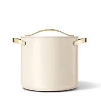 Caraway Cookware Plus Cream and Gold 12-Qt. Stockpot with Lid