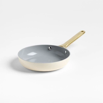 Caraway Cream and Gold 8" Mini Fry Pan
