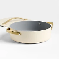 Caraway Cookware Plus Cream and Gold Stock Rondeau Pan