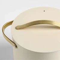 Caraway Cookware Plus Cream and Gold 12-Qt. Stockpot with Lid