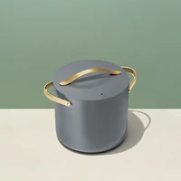 Caraway Cookware Plus Graphite and Gold Cookware 12-Qt. Stockpot with Lid