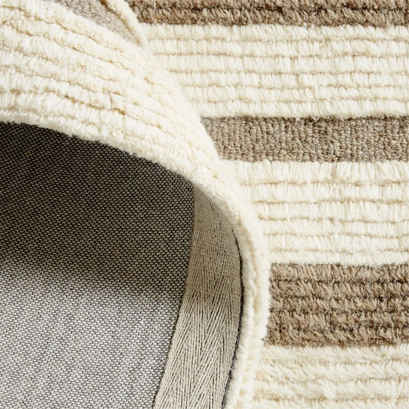 Cardrona Wool Beige Area Rug 6'x9'
