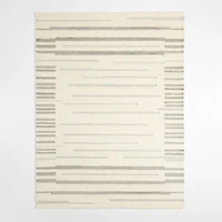 Cardrona Wool Silver Grey Area Rug 9'x12'